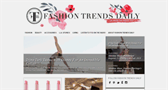 Desktop Screenshot of fashiontrendsdaily.com
