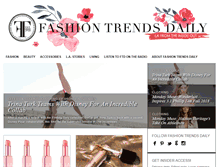 Tablet Screenshot of fashiontrendsdaily.com